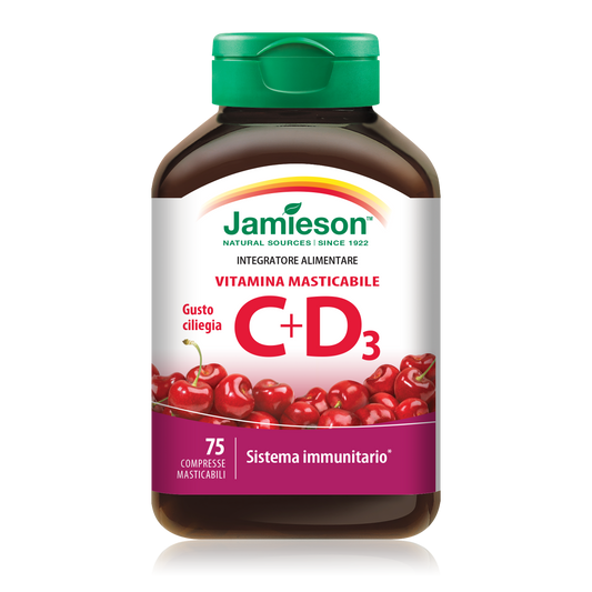 Vitamina C+D3 masticabile (75cpr)