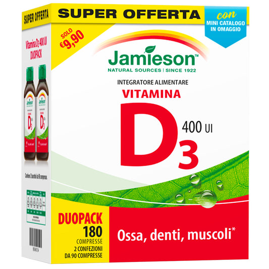 Vitamina D3 Duo Pack 400 UI (2x90cpr)