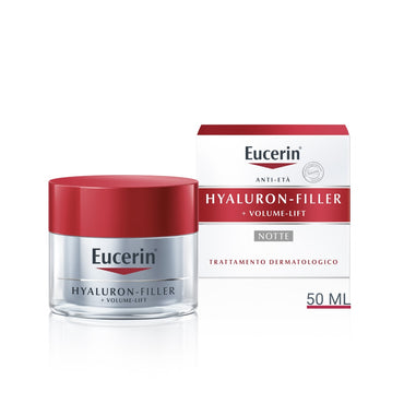 Eucerin Hyaluron-Filler+Volume-Lift Notte crema antirughe Pelle Normale 50ml