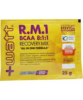 +Watt Recovery Mix R.M.1 BCAA 8:1:1Post Workout Arancia 25g Bestbody.it
