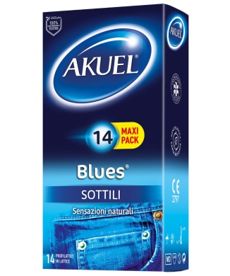 Akuel Blues Sottile 14 Profilattici Bestbody.it