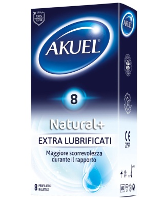 Akuel Natural + Profilattico Extra Lubrificato 8 Pezzi Bestbody.it