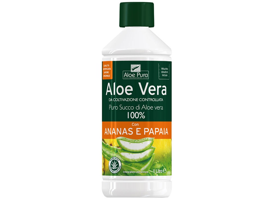 Aloe Vera - Succo Ananas e Papaia (1000ml) Bestbody.it