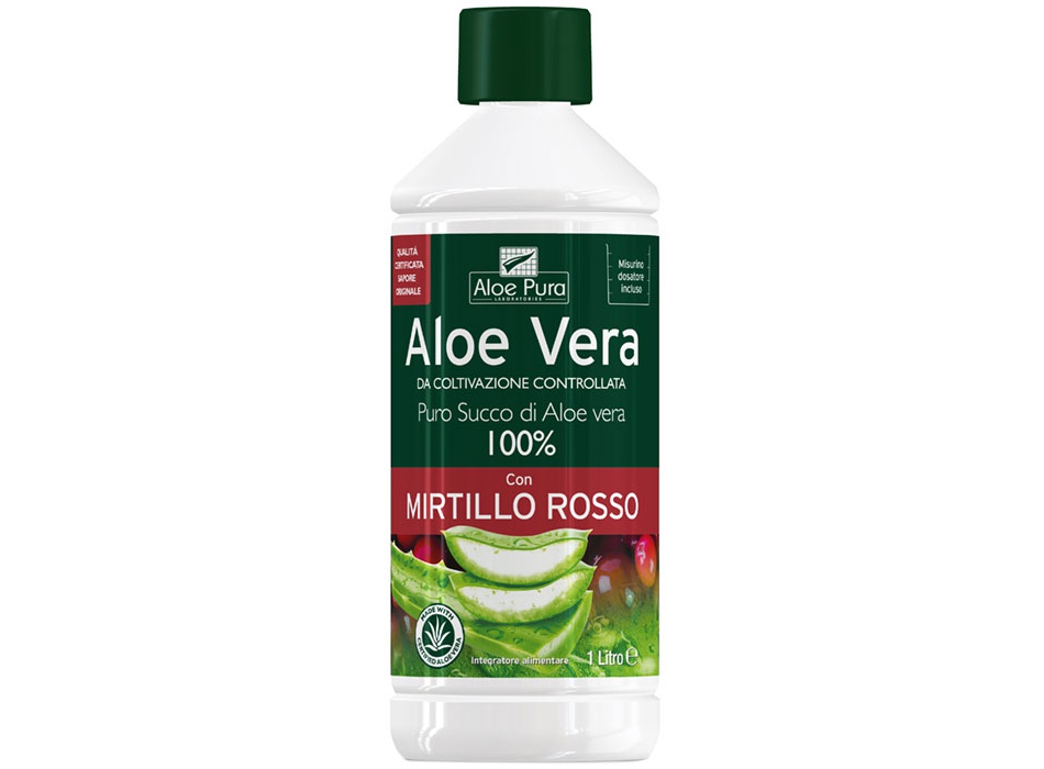 Aloe Vera - Succo Mirtillo Rosso (1000ml) Bestbody.it