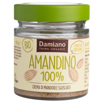 Amandino 100% Crema di Mandorle Pelate (180g) Bestbody.it