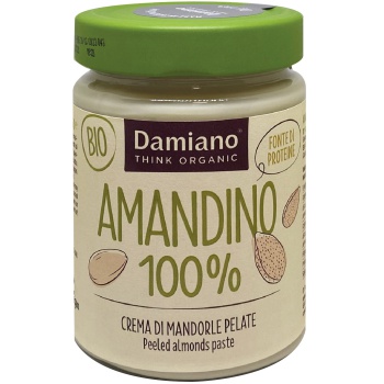 Amandino 100% Crema di Mandorle Pelate (275g) Bestbody.it