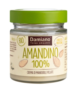 Amandino 100% Crema di Mandorle Tostate (180g) Bestbody.it