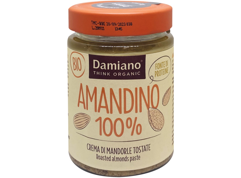 Amandino 100% Crema di Mandorle Tostate (275g) Bestbody.it