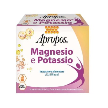 Apropos Magnesio Potassio 24 Bustine Gusto Arancia Bestbody.it