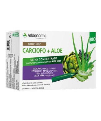 Arkofluid Carciofo + Aloe Vera 20 Flaconcini Da 200g Bestbody.it