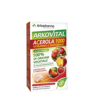 Arkopharma Acerola 30 Compresse Masticabili - Vitamina C Bestbody.it