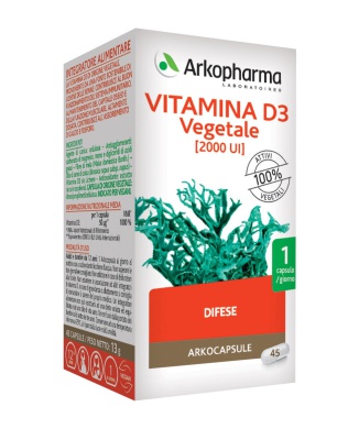 Arkopharma Vitamina D3 Vegetale 45 Capsule Bestbody.it