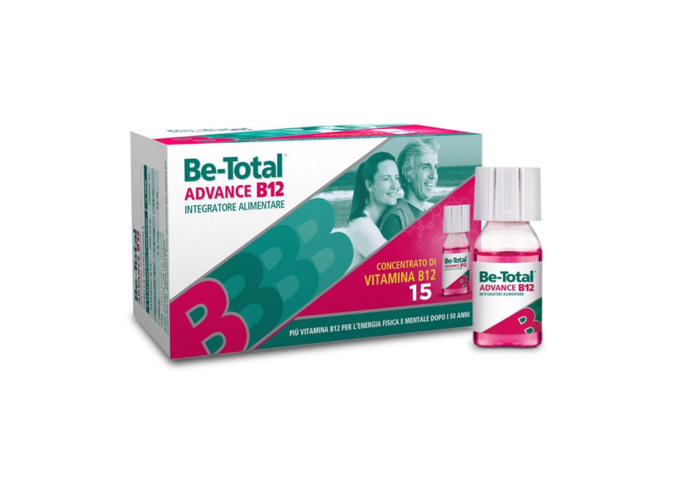 Be-Total Advance B12 Integratore Alimentare Vitamina B12 Vitamina B Zinco 15 Flaconcini Bestbody.it