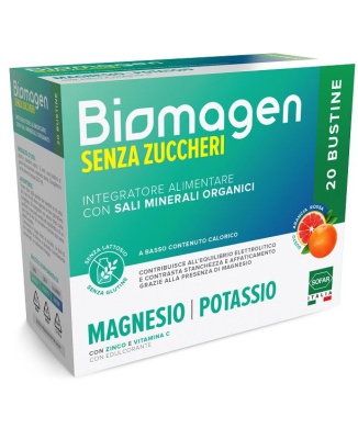 Biomagen Sali Minerali Magnesio Potassio Senza Zuccheri 20 Bustine Bestbody.it