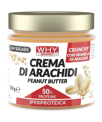 Burro di Arachidi Iperproteico Crunchy (350g) Bestbody.it