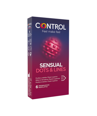 Control Preservativi Sensual Dots&Lines 6 Pezzi Bestbody.it