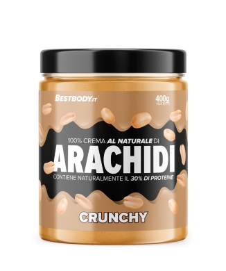 Crema di Arachidi al Naturale Crunchy (400g) Bestbody.it