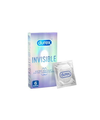 Durex Invisible Extra Lubrificato 6 Profilattici Bestbody.it