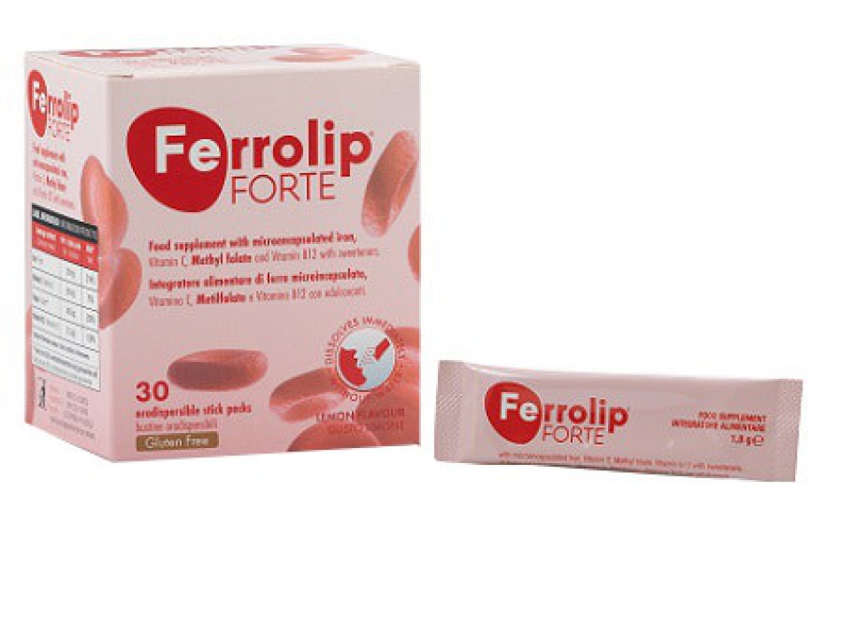 Ferrolip Forte 30 Stick Packs Da 1,8g Gusto Limone Bestbody.it