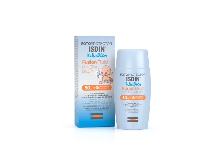 Isdin Fotoprotector Fusion Fluid Mineral Baby Pediatrics SPF50 50ml Bestbody.it
