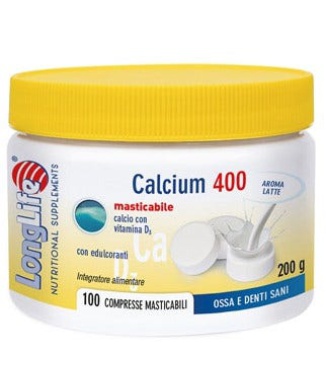 Longlife Calcium Latte 100 Compresse 400mg Bestbody.it