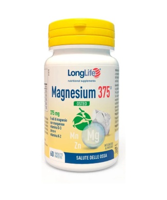 Longlife Magnesium 375 Osteo 60 Tavolette Bestbody.it