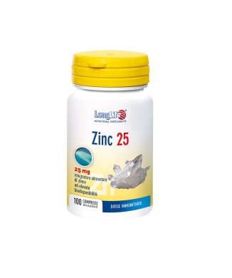 Longlife Zinc 25 mg 100 Compresse Bestbody.it