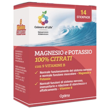 Magnesio e Potassio Citrati con Vitamine B (14 bustine) Bestbody.it