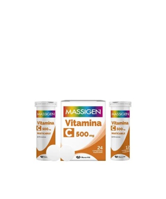 Massigen Vitamina C 500mg 24 Compresse Masticabili Bestbody.it