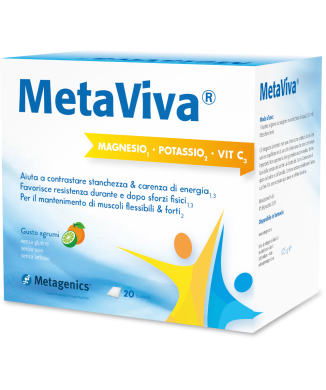 Metaviva Magnesio Potassio Vitamina C 20 Bustine Bestbody.it