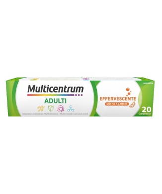 Multicentrum Adulti Effervescente Integratore Alimentare Multivitaminico Vitamina B C D3 Ferro 20 Compresse Bestbody.it