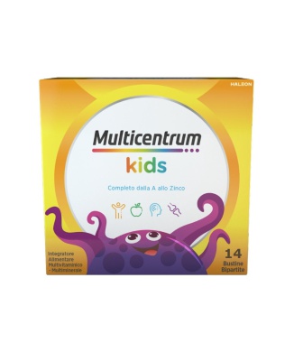 Multicentrum Baby Kids Integratore Multivitaminico Multiminerale Vitamine/Ferro/Calcio Bimbi 3Anni+ 14 Bustine Bestbody.it