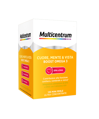 Multicentrum Cuore Mente E Vista Boost Omega3 120 Mini Perle Bestbody.it