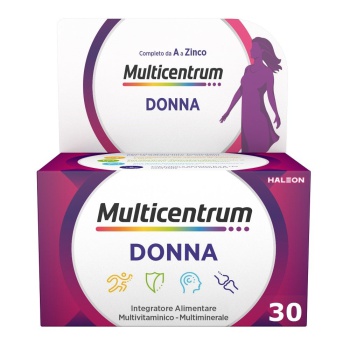 Multicentrum Donna Integratore Alimentare Multivitaminico Vitamina D Calcio Ferro Acido Folico 30Cpr Bestbody.it