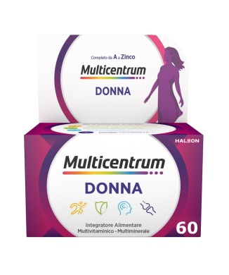 Multicentrum Donna Integratore Alimentare Multivitaminico Vitamina D Calcio Ferro Acido Folico 60 Compresse Bestbody.it