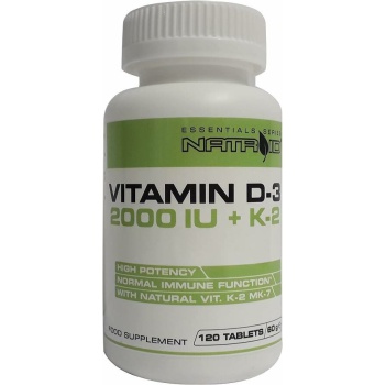 Natroid Vitamin D-3 2000IU + K2 120 Compresse Bestbody.it