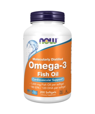 Omega-3 Molecularly Distilled Fish oil (200cps) Bestbody.it
