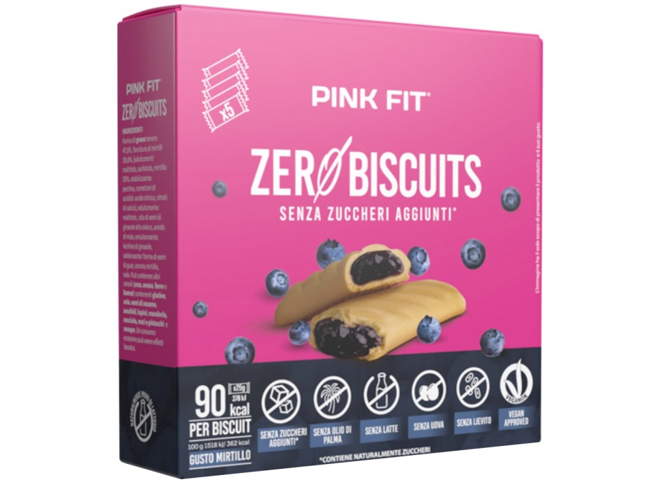 Pink Fit Zero Biscuits (5x25g) Bestbody.it