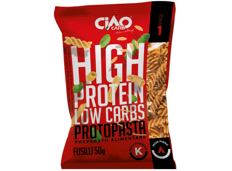 Ciao Carb - Stage 1 High Protein Low Carbs Protopasta Fusilli