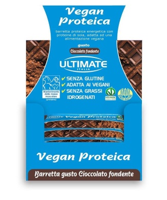 Ultimate Vegan Barretta Proteica Gusto Cioccolato Fondente 24 Pezzi Bestbody.it