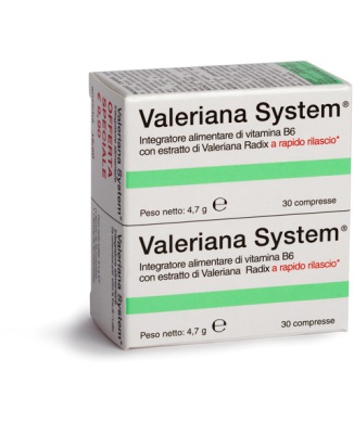 Valeriana System 30 Compresse + 30 Compresse Bestbody.it
