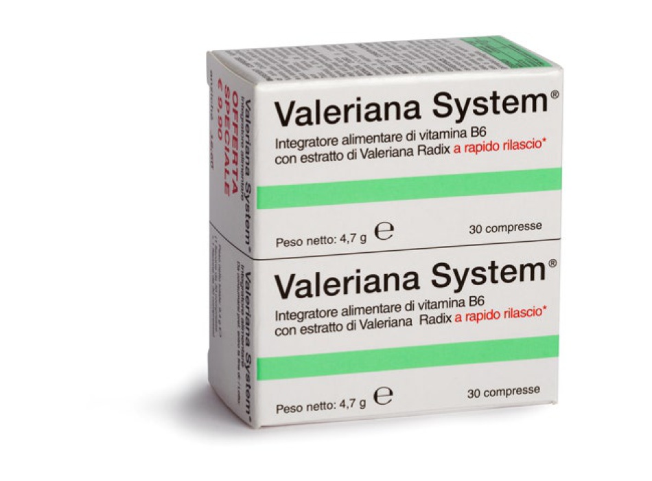 Valeriana System 30 Compresse + 30 Compresse Bestbody.it