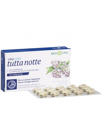 VitaCalm Tutta Notte con Melatonina (30cpr) Bestbody.it