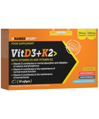 Vitamin D3 + K2 (30cps) Bestbody.it
