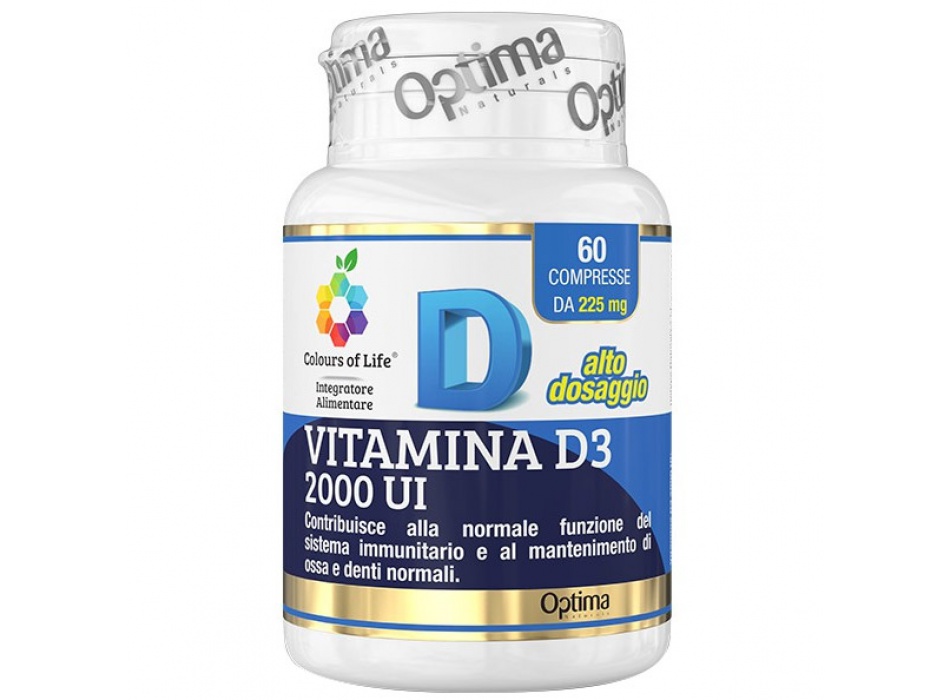 Vitamina D3 2000 U.I (60cpr) Bestbody.it
