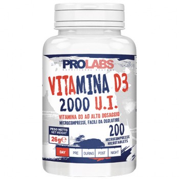 Vitamina D3 2000 UI (200cpr) Bestbody.it