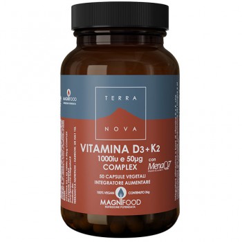 Vitamina D3 + K2 Complex (50cps) Bestbody.it