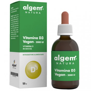 Vitamina D3 vegan gocce 2000 UI (50ml) Bestbody.it