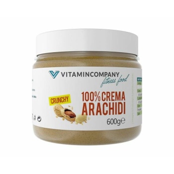 Vitamincompany 100% Crema d'Arachidi Crunchy 600g Bestbody.it