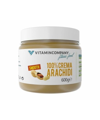 Vitamincompany 100% Crema d'Arachidi Smooth 600g Bestbody.it